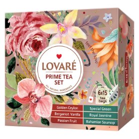 LOVARÉ Prime Tea Set 157,5g (90 sáčků, kolekce čajů)
