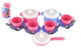 Sada nádobí plast barevné 18 ks