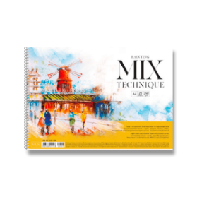 Skicák Shkolyaryk Muse Mix Technique A4, 20 listů