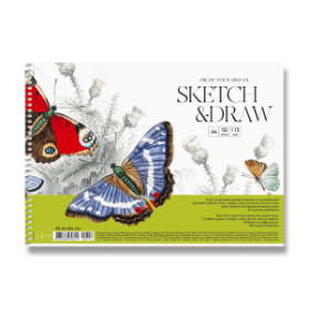 Spirálový náčrtník Shkolyaryk Muse Sketch&Draw A4, 50 listů
