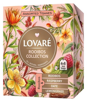 LOVARÉ Rooibos collection 48g (32 sáčků, kolekce čajů)