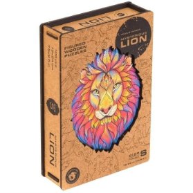 UNIDRAGON dřevěné puzzle LEV velikost KS (31x40cm)