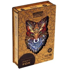 UNIDRAGON dřevěné puzzle POHÁDKOVÁ LIŠKA velikost S (16x24cm)