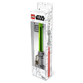 LEGO Star Wars gelové pero Světelný meč s klipem - světle zelené