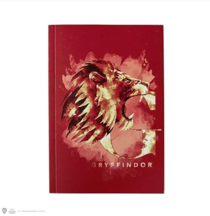 Harry Potter zápisník A5 - Nebelvír akvarel