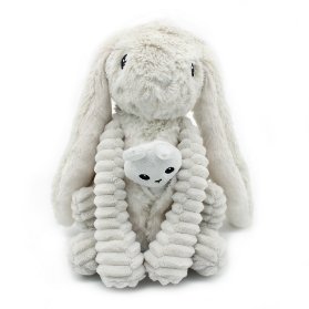Ptipotos Plyšový králík Toudou šedý (máma s miminkem) 24 cm