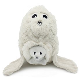 Ptipotos Plyšový tuleň Ploufou (máma s miminkem) 35 cm