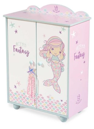 Dřevěná šatní skříň pro panenky s doplňky DeCuevas - Ocean Fantasy 2021