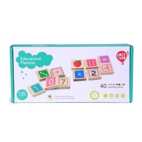 Lucy & Leo dřevěný edukativní set - Učíme se počítat 135 prvků