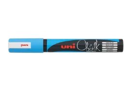 PWE-5M křídový popisovač UNI Chalk Marker sv. modrý