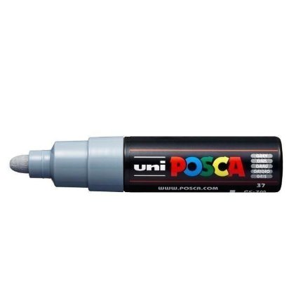 Posca Univerzální akrylátový popisovač 4,5 - 5,5 mm Šedá PC-7M