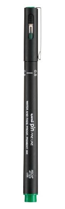 Kreativní liner PIN 05, 0,5 mm, zelený