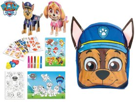 Paw Patrol tvořivá sada s barvičkami, nálepkami a omalovánkami