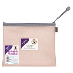 Kapsa na zip Zippa-Bag EVA mesh, A5, pastelová růžová