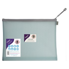 Kapsa na zip Zippa-Bag EVA mesh, 36 x 27.5, pastelová modrá