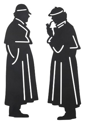 Záložky mosazné 2ks Sherlock Holmes