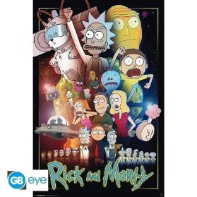 Plakát 61x91,5cm Rick and Morty - Wars FP4576