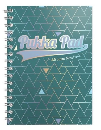Pukka Pad Spirálový blok Glee Jotta A5, papír 80g, 100 listů, zelený