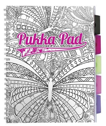 Pukka Pad Blok spirálový PER A4 s designem pro vybarvení