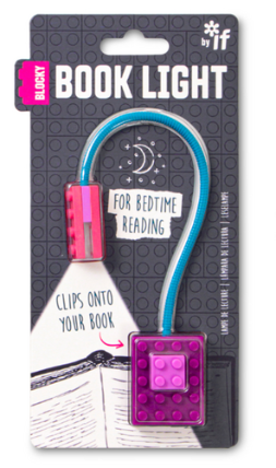 Lampička na čtení Blocky book light fialová