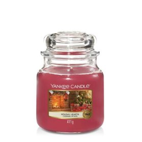 Yankee Candle vonná svíčka Holiday Hearth Classic střední 411g