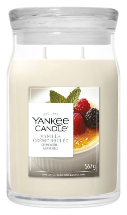 YANKEE CANDLE Vanilla Creme Brulée svíčka 567g / 5 knotů (Signature velký)