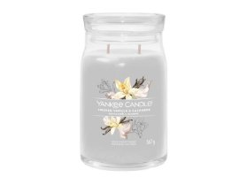 YANKEE CANDLE Smoked Vanilla & Cashmere svíčka 567g / 5 knotů (Signature velký)