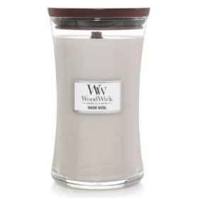 WoodWick sklo velké, Warm Wool 609 g