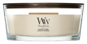 Svíčka WoodWick Patchouli Créme loď