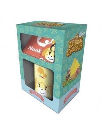 Dárkový set Animal Crossing - Tom Nook - hrnek, podtácek, klíčenka