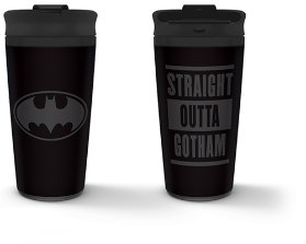 Hrnek Batman - Straight outta Gotham 450 ml, cestovní nerezový