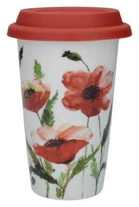 Cestovní hrnek Watercolour Poppies