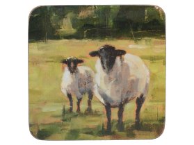 Korkové podložky pod skleničky Sheep