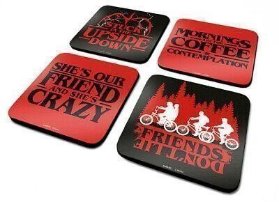 Sada podtácků s motivem seriálu Stranger Things 4 ks
