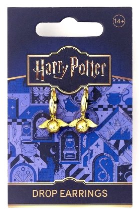 Harry Potter Náušnice - Zlatonka
