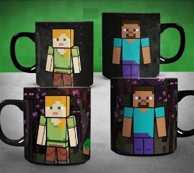 Hrnek Minecraft měnící 325 ml
