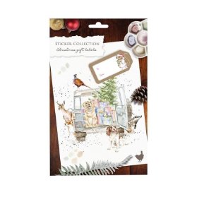Samolepky Wrendale Designs - Vánoční visačky
