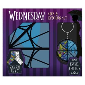 Wednesday Dárkový set klíčenka/ponožky