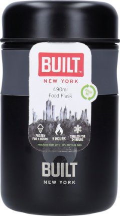 Dvouplášťová láhev Built černá malá