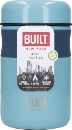 Dvouplášťová láhev Built světle modrá malá