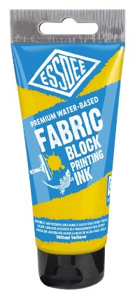 Textilní barva na linoryt 100ml - žlutá