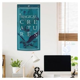 Textilní Banner na zeď Fantastická zvířata