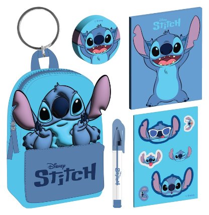 Lilo a Stitch klíčenka s minibatůžkem Stitch
