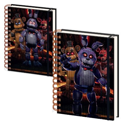 Five Nights At Freddy´s 3D kroužkový blok A5 (Jump Scare)
