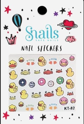 Snails Nálepky na nehty - Quack quack