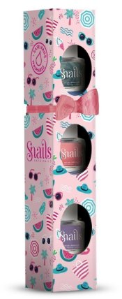 Snails Dárková sada dětských laků na nehty Mini - Verry berry licious 3 x 7 ml