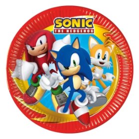 Talířky papírové Sonic 23 cm 8 ks