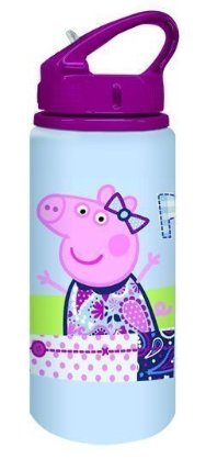 Prastáko Peppa - Hliníková lahvička na pití s brčkem 500ml