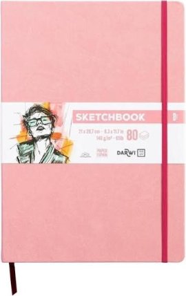 Skicovací blok Soft pink A4 140g 80 listů