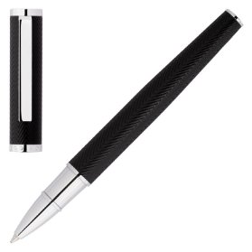 Rollerball pen Formation Herringbone Chrome
